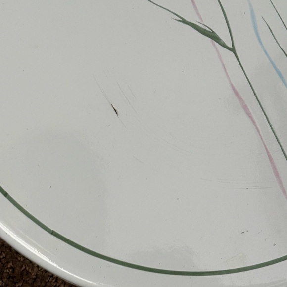 Vintage Corelle CorningWare Shadow Iris 10” Stove Eye Covers Trivets Set of 4 - Picture 7 of 8